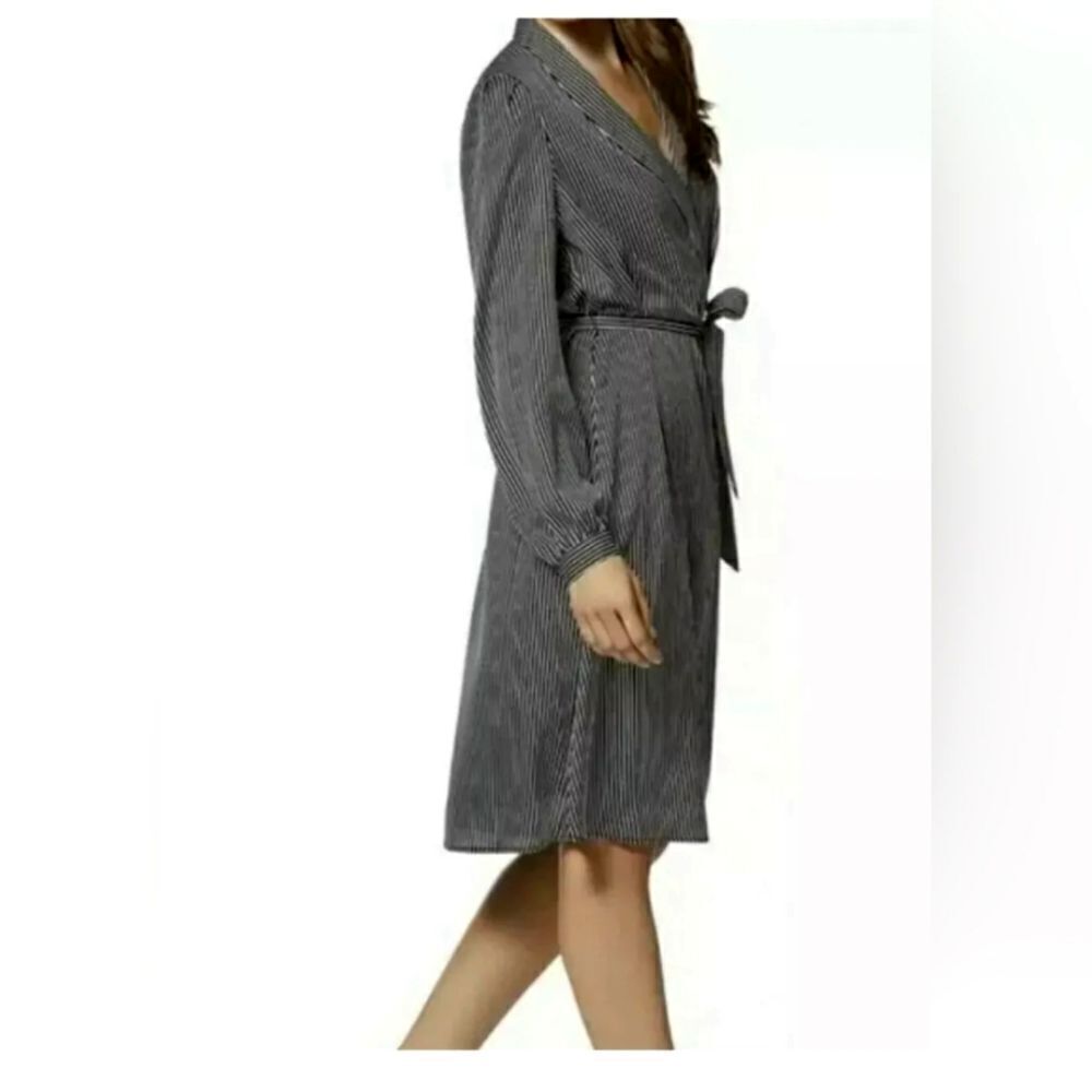 Satin wrap dress